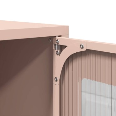 ντουλάπι τηλεόρασης vidaXL Ροζ 100,5x39x60,5cm Ατσάλι ψυχρής έλασης