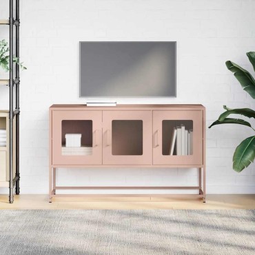 ντουλάπι τηλεόρασης vidaXL Ροζ 100,5x39x60,5cm Ατσάλι ψυχρής έλασης