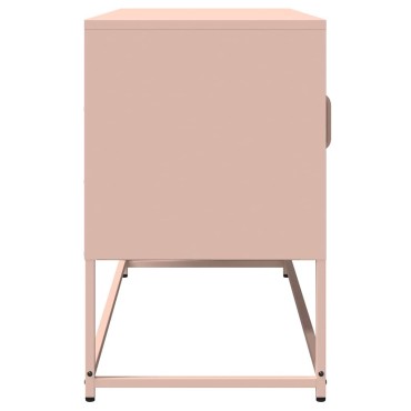 ντουλάπι τηλεόρασης vidaXL Ροζ 100,5x39x60,5cm Ατσάλι ψυχρής έλασης