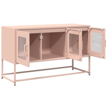 ντουλάπι τηλεόρασης vidaXL Ροζ 100,5x39x60,5cm Ατσάλι ψυχρής έλασης
