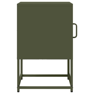 vidaXL Κομοδίνο ντουλάπι Ελαιοπράσινο 36x39x60,5cm 1 τεμ.