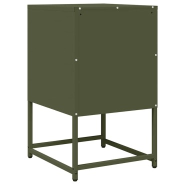 vidaXL Κομοδίνο ντουλάπι Ελαιοπράσινο 36x39x60,5cm 1 τεμ.