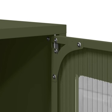 vidaXL Κομοδίνο ντουλάπι Ελαιοπράσινο 36x39x60,5cm 1 τεμ.