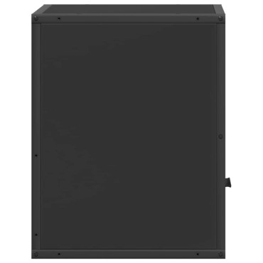 vidaXL Επίτοιχο ντουλάπι κομοδίνου Μαύρο 40x31x39,5cm 1 τεμ.