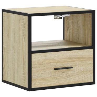 vidaXL Επίτοιχο κομοδίνο Sonoma Oak 40x31x39,5cm 1 τεμ.