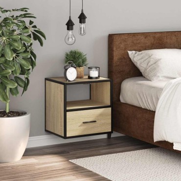 vidaXL Επίτοιχο κομοδίνο Sonoma Oak 40x31x39,5cm 1 τεμ.