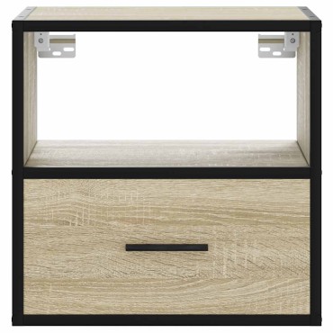 vidaXL Επίτοιχο κομοδίνο Sonoma Oak 40x31x39,5cm 1 τεμ.