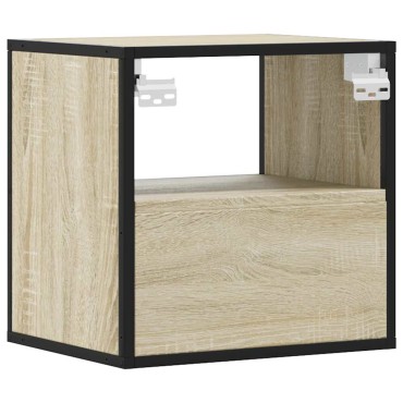 vidaXL Επίτοιχο κομοδίνο Sonoma Oak 40x31x39,5cm 1 τεμ.