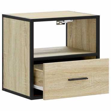 vidaXL Επίτοιχο κομοδίνο Sonoma Oak 40x31x39,5cm 1 τεμ.
