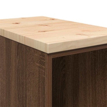 vidaXL ντουλάπι αποθήκευσης γκαράζ 30x51x85 εκ μασίφ ξύλο πεύκο