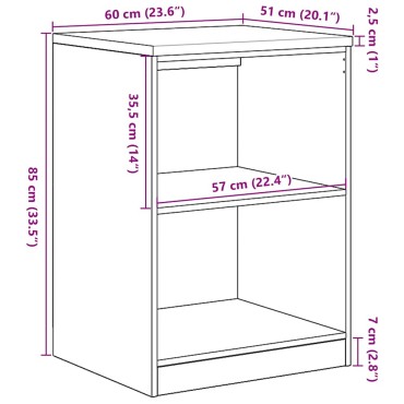 vidaXL ντουλάπι αποθήκευσης γκαράζ 60x51x85 εκ μασίφ ξύλο πεύκο