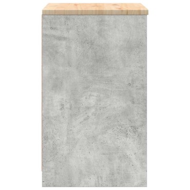 vidaXL ντουλάπι αποθήκευσης γκαράζ 60x51x85 εκ μασίφ ξύλο πεύκο