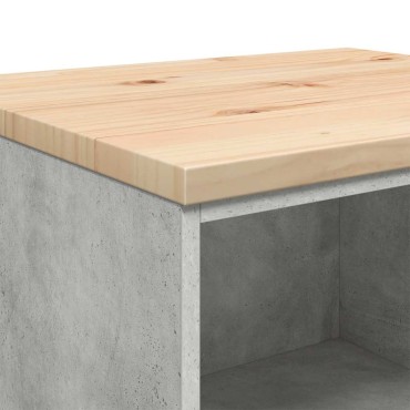 vidaXL ντουλάπι αποθήκευσης γκαράζ 60x51x85 εκ μασίφ ξύλο πεύκο