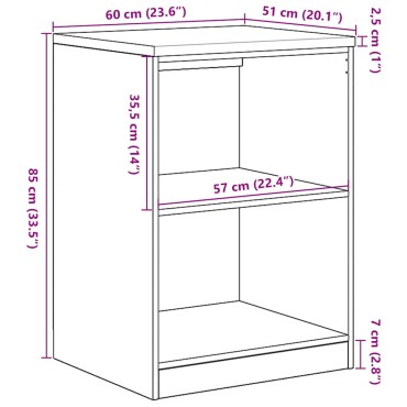 vidaXL ντουλάπι αποθήκευσης γκαράζ 60x51x85 εκ μασίφ ξύλο πεύκο