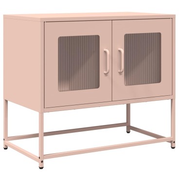 ντουλάπι τηλεόρασης vidaXL Ροζ 68x39x60,5cm Ατσάλι ψυχρής έλασης