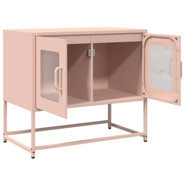 ντουλάπι τηλεόρασης vidaXL Ροζ 68x39x60,5cm Ατσάλι ψυχρής έλασης