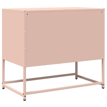 ντουλάπι τηλεόρασης vidaXL Ροζ 68x39x60,5cm Ατσάλι ψυχρής έλασης