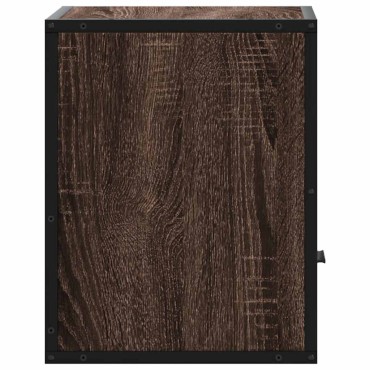vidaXL Κομοδίνο επίτοιχο ντουλάπι καφέ δρυς 40x31x39,5cm 1 τεμ.