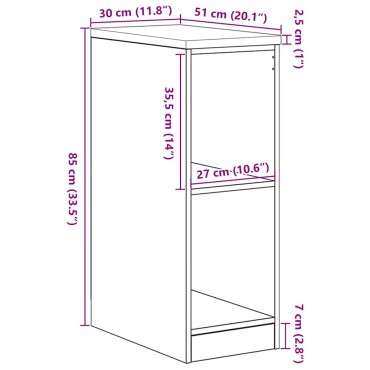 vidaXL ντουλάπι αποθήκευσης γκαράζ μαύρο 30x51x85 εκ μασίφ ξύλο πεύκο