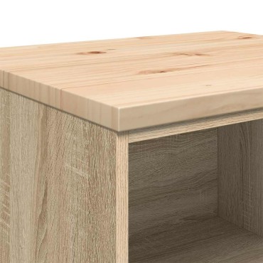 vidaXL ντουλάπι αποθήκευσης γκαράζ 60x51x85 εκ μασίφ ξύλο πεύκο