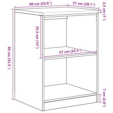 vidaXL ντουλάπι αποθήκευσης γκαράζ 60x51x85 εκ μασίφ ξύλο πεύκο