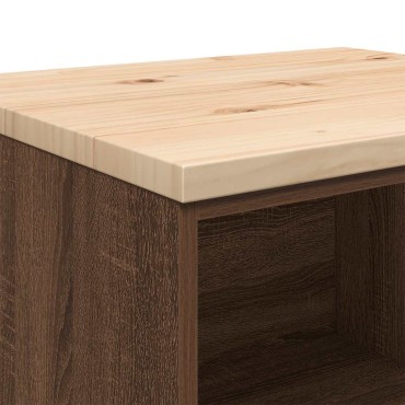 vidaXL ντουλάπι αποθήκευσης γκαράζ 60x51x85 εκ μασίφ ξύλο πεύκο