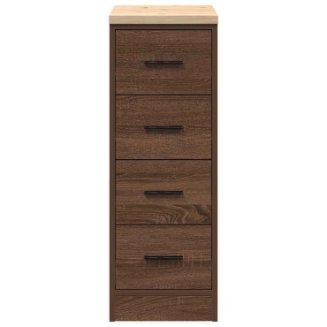 vidaXL ντουλάπι αποθήκευσης γκαράζ 30x51x85 εκ μασίφ ξύλο πεύκο