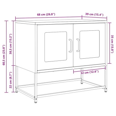 ντουλάπι τηλεόρασης vidaXL Ελαιοπράσινο 68x39x60,5cm