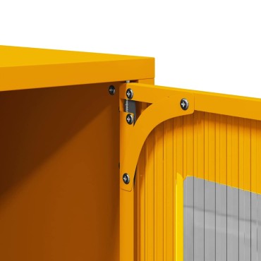 vidaXL Κομοδίνο ντουλάπι μουστάρδας κίτρινο 36x39x60,5cm 1 τεμ.