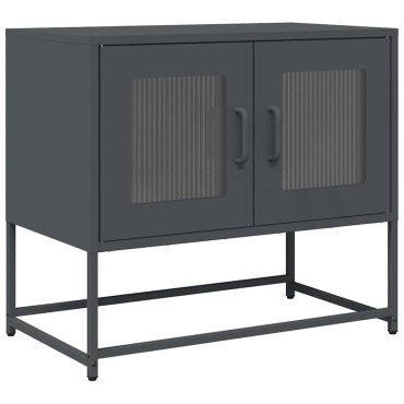 ντουλάπι τηλεόρασης vidaXL Ανθρακί 68x39x60,5cm Ατσάλι ψυχρής έλασης