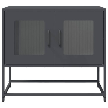 ντουλάπι τηλεόρασης vidaXL Ανθρακί 68x39x60,5cm Ατσάλι ψυχρής έλασης