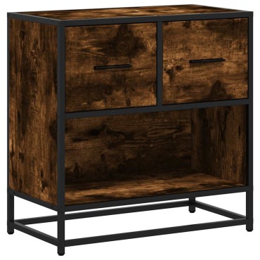 vidaXL Κομοδίνο καπνιστή βελανιδιά 60x31x60cm 1 τεμ.