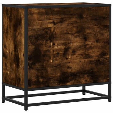 vidaXL Κομοδίνο καπνιστή βελανιδιά 60x31x60cm 1 τεμ.