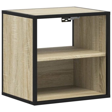 vidaXL Επίτοιχα κομοδίνα 2 τεμ. Sonoma Oak 40x31x39,5cm