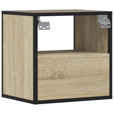 vidaXL Επίτοιχα κομοδίνα 2 τεμ. Sonoma Oak 40x31x39,5cm