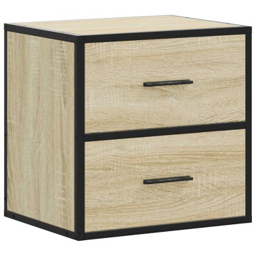 vidaXL Επίτοιχο κομοδίνο Sonoma Oak 40x31x39,5cm 1 τεμ.