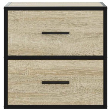 vidaXL Επίτοιχο κομοδίνο Sonoma Oak 40x31x39,5cm 1 τεμ.