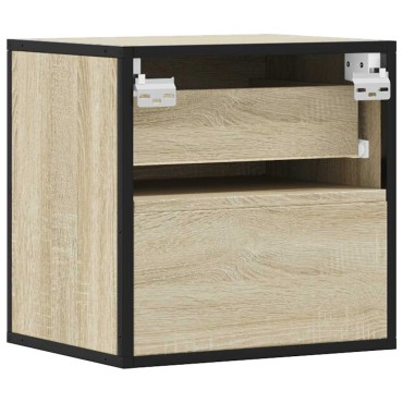 vidaXL Επίτοιχο κομοδίνο Sonoma Oak 40x31x39,5cm 1 τεμ.