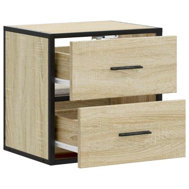 vidaXL Επίτοιχο κομοδίνο Sonoma Oak 40x31x39,5cm 1 τεμ.