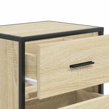 vidaXL Επίτοιχο κομοδίνο Sonoma Oak 40x31x39,5cm 1 τεμ.