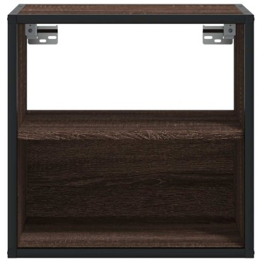 vidaXL Επίτοιχα κομοδίνα 2 τεμ. καφέ δρυς 40x31x39,5cm