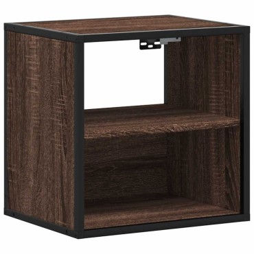 vidaXL Επίτοιχα κομοδίνα 2 τεμ. καφέ δρυς 40x31x39,5cm