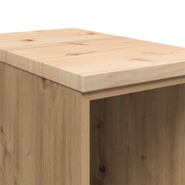 vidaXL ντουλάπι αποθήκευσης γκαράζ 30x51x85 εκ μασίφ ξύλο πεύκο