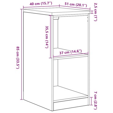 vidaXL ντουλάπι αποθήκευσης γκαράζ 40x51x85 εκ μασίφ ξύλο πεύκο