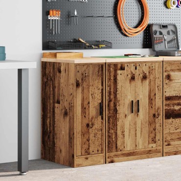 vidaXL ντουλάπι αποθήκευσης γκαράζ 30x51x85 εκ μασίφ ξύλο πεύκο