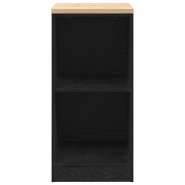 vidaXL ντουλάπι αποθήκευσης γκαράζ μαύρο 40x51x85 εκ μασίφ ξύλο πεύκο