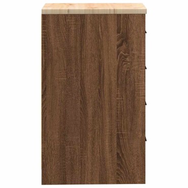 vidaXL ντουλάπι αποθήκευσης γκαράζ 40x51x85 εκ μασίφ ξύλο πεύκο