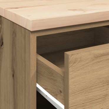 vidaXL ντουλάπι αποθήκευσης γκαράζ 40x51x85 εκ μασίφ ξύλο πεύκο