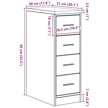 vidaXL ντουλάπι αποθήκευσης γκαράζ μαύρο 30x51x85 εκ μασίφ ξύλο πεύκο