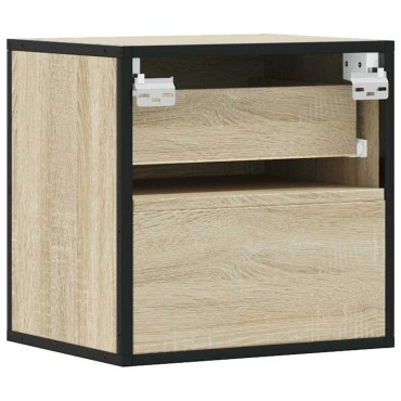 vidaXL Επίτοιχα κομοδίνα 2 τεμ. Sonoma Oak 40x31x39,5cm